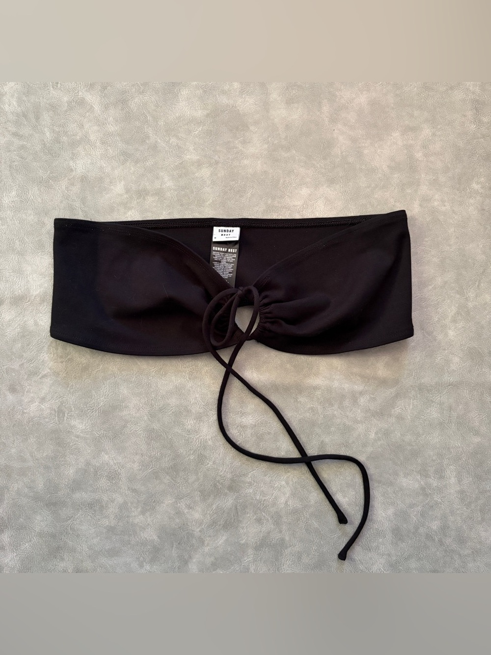 Aritzia sunday best black halter bandeau top